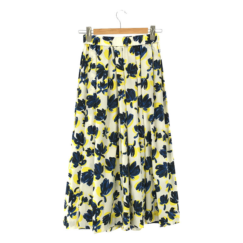 【美品】  IENA / イエナ | 2021SS | ワッシャータンブラーランダムタックスカート | 36 | ネイビーB | レディース