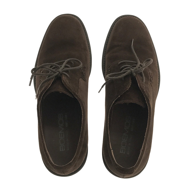 [New] BOEMOS | Lace-up suede shoes with box | Size 38 | Dark brown | Women's