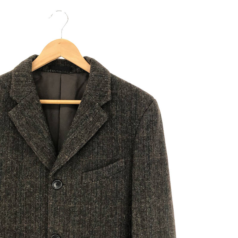 COMME des GARCONS HOMME PLUS | AD1998 1998AW | Wool inside-out side tweed jacket | M | Olive | Men's