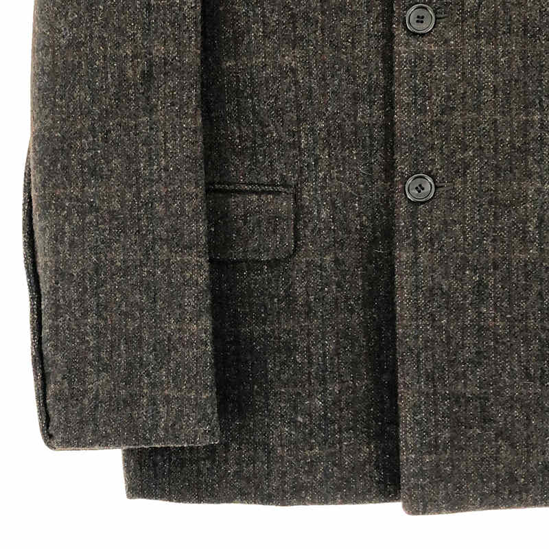 COMME des GARCONS HOMME PLUS | AD1998 1998AW | Wool inside-out side tweed jacket | M | Olive | Men's