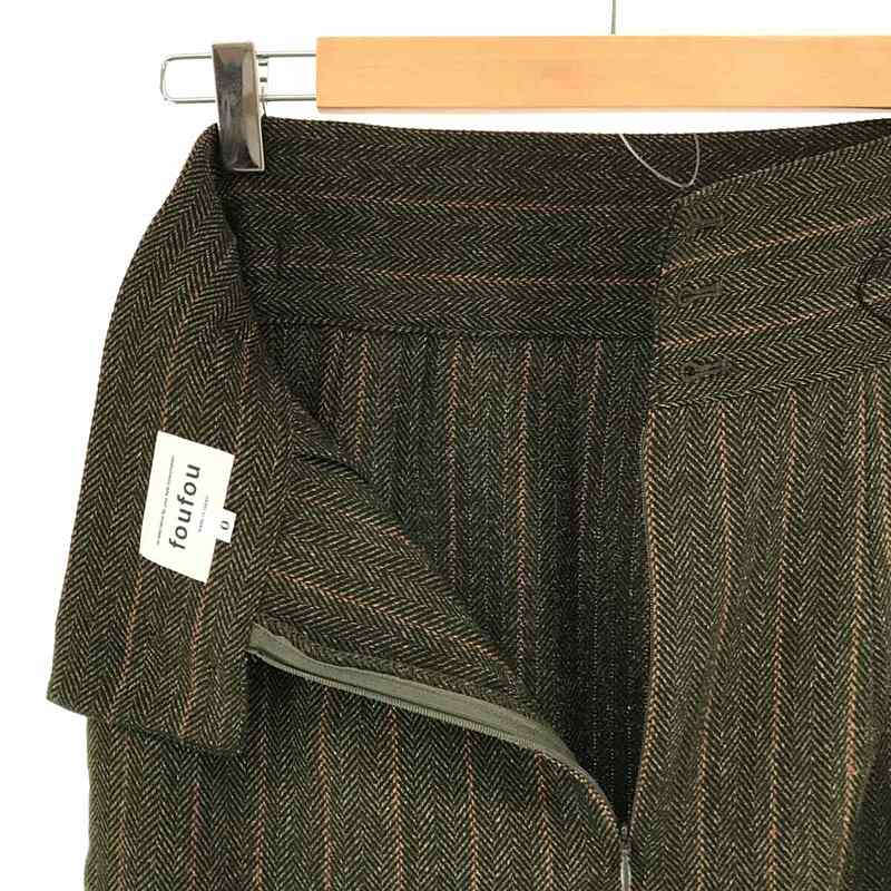 foufou / フーフー | 2021AW herringbone semi-tight skirt ヘリンボーンセミタイトスカート | 0 |