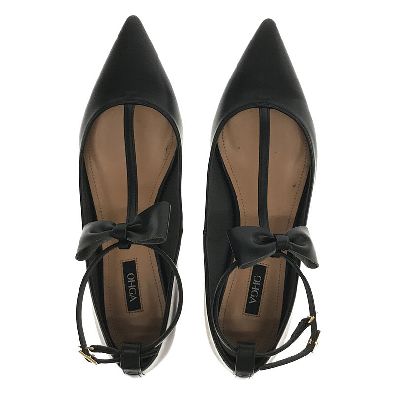 OHGA / Oga | Ribbon strap pumps | 24 |