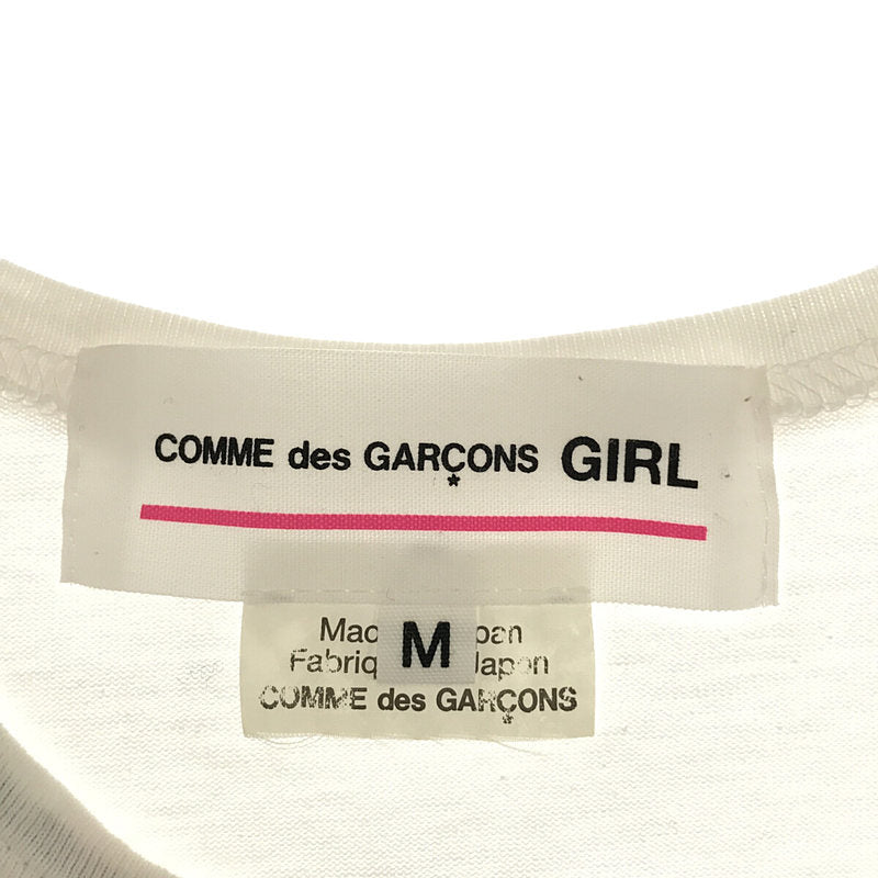 COMME des GARCONS GIRL / コムデギャルソンガール | AD2019 2019SS | フロント切り替え Tシャツ | M |