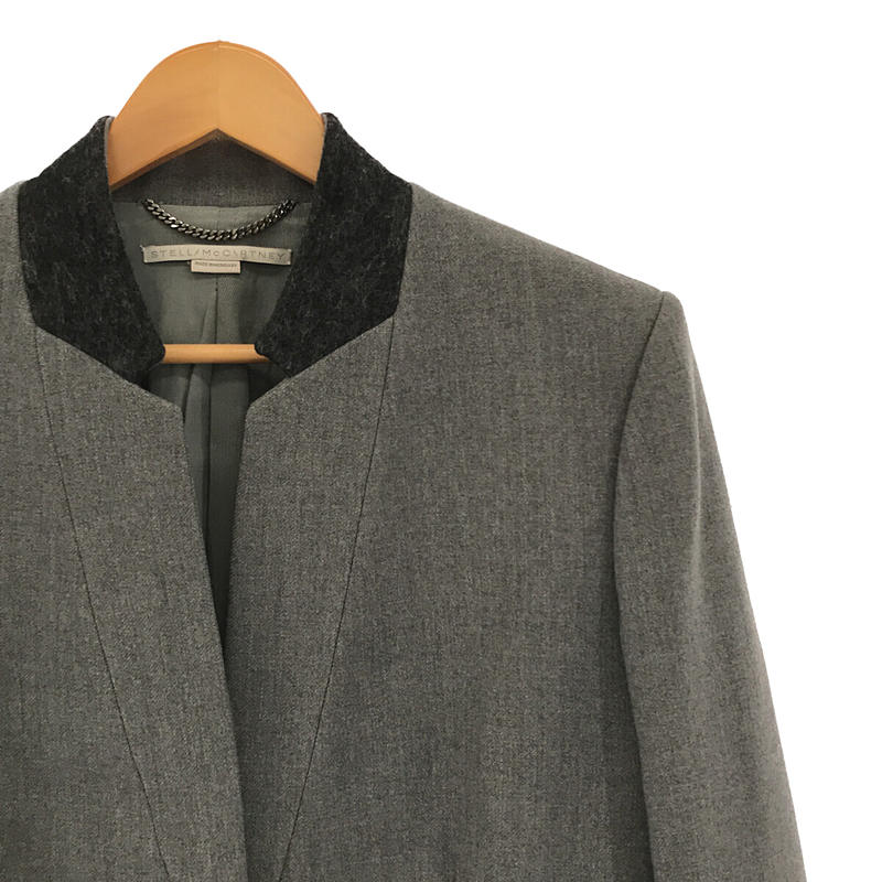 STELLA McCARTNEY / ステラマッカートニー | GREY BAND COLLAR BLAZER