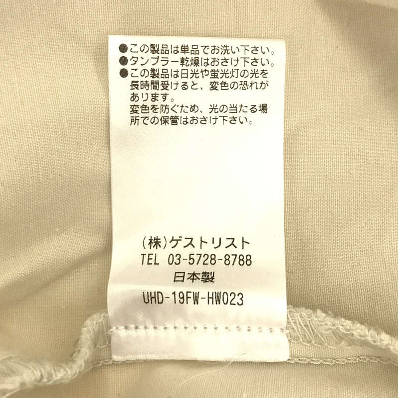 上高 / 上高 |翻蓋設計棉質烘焙褲 | 22 |灰白色 |女性的