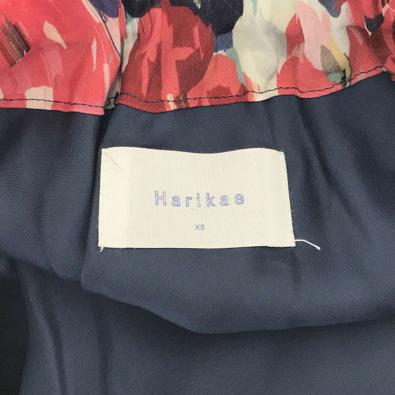 【미품】 Harikae / ハリカエ | 2020SS | 플라워 프린트 레이어드 플리츠 플레어 롱 스커트 Look 사용 | XS | 멀티 컬러 | 여성