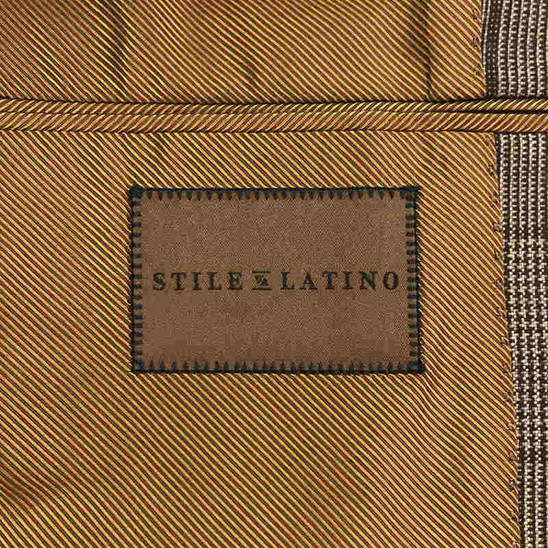 【美品】 Stile Latino / スティレラティーノ | AUVINCENZO トロピカル グレンチェック スーツ セットアップ | 46 |  ブラウン | メンズ