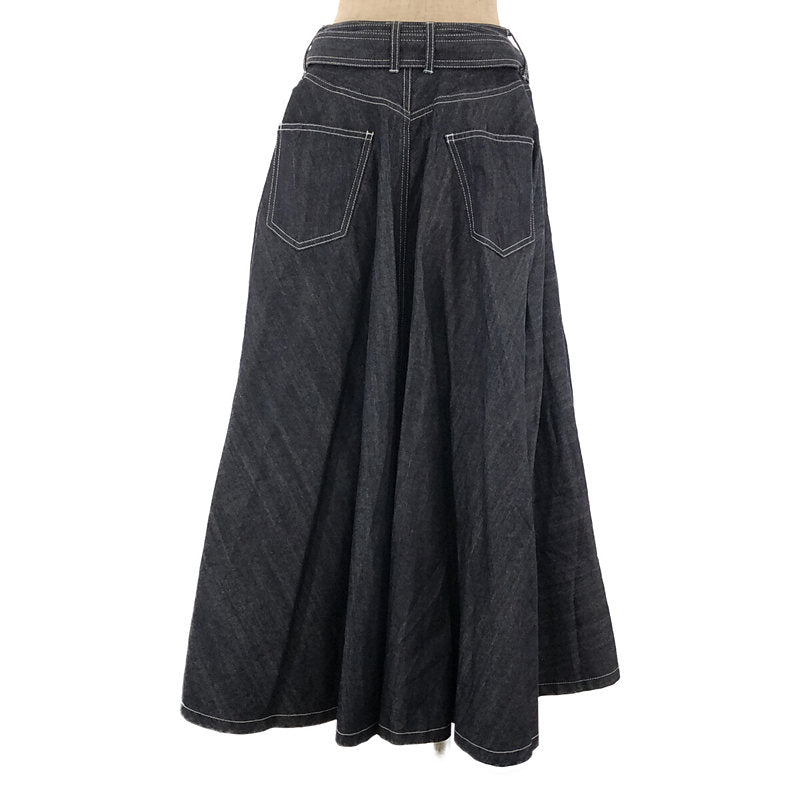 foufou / フーフー | super flare denim skirt スカート | 0 |