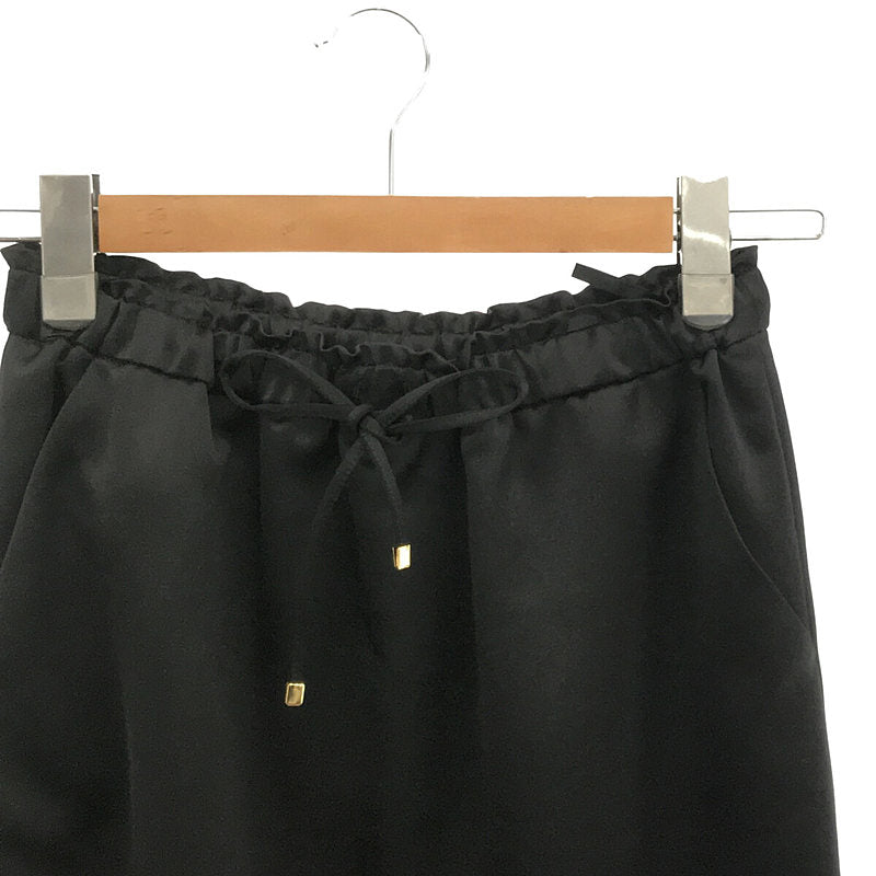 [Good Condition] IENA | 2022AW | Polyester Satin Easy Tight Skirt | 36 | Black | Women's